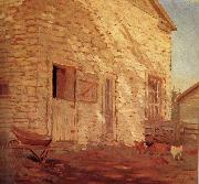 Grant Wood Old Stone and barn china oil painting reproduction